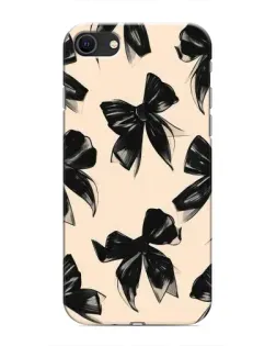 Чехол для iPhone 8 с картинкой «Паттерн черные банты» Чехол для iPhone 8 с картинкой «Паттерн черные банты»