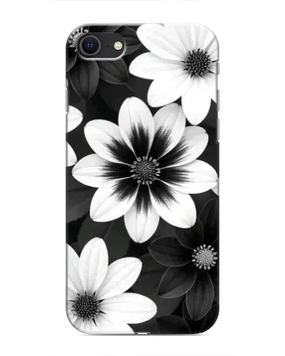 Чехол для iPhone 8 с картинкой «Монохромные астры» Чехол для iPhone 8 с картинкой «Монохромные астры»