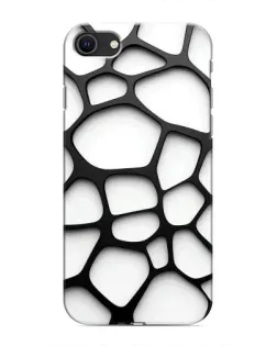 Чехол для iPhone 8 с картинкой «Белая объемная сетка» Чехол для iPhone 8 с картинкой «Белая объемная сетка»