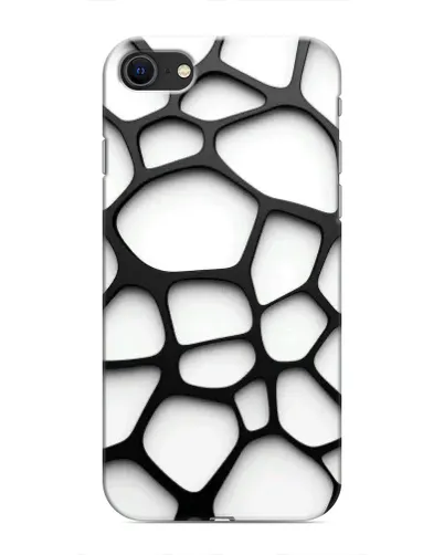 Чехол для iPhone 8 с картинкой «Белая объемная сетка» Чехол для iPhone 8 с картинкой «Белая объемная сетка»