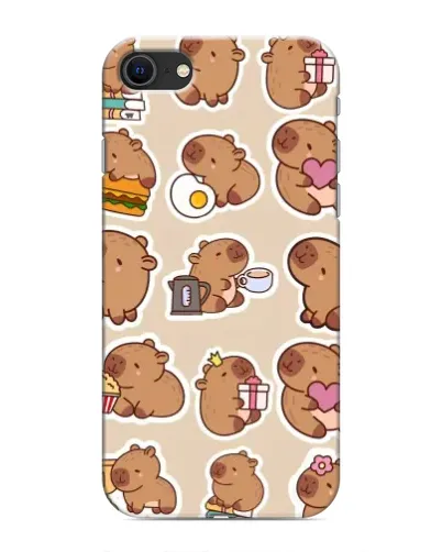 Чехол для iPhone 8 с картинкой «Капибары паттерн» Чехол для iPhone 8 с картинкой «Капибары паттерн»