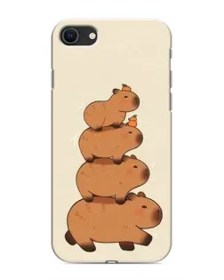 Чехол для iPhone 8 с картинкой «Башня из капибар»