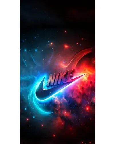 Чохол для Apple iPhone Duo з картинкою «Вогняний логотип Nike»