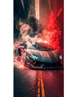 Чехол для Apple iPhone Duo с картинкой «Lamborghini красный дым» Чехол для Apple iPhone Duo с картинкой «Lamborghini красный дым»