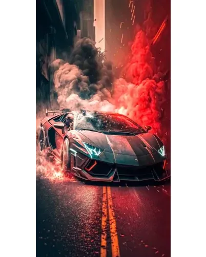 Чохол для Apple iPhone Duo з картинкою «Lamborghini червоний дим» Чохол для Apple iPhone Duo з картинкою «Lamborghini червоний дим»