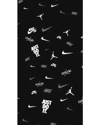 Чехол для Apple с картинкой «Nike Black Pattern» Чехол для Apple с картинкой «Nike Black Pattern»