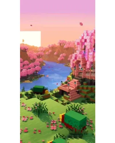 Чохол для Apple з картинкою «Рожеве дерево Minecraft» Чохол для Apple з картинкою «Рожеве дерево Minecraft»