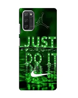 Чохол для Blackview A100 з картинкою «Зелений неоновий Nike»
