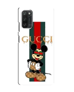 Чохол для Blackview A100 з картинкою «Міккі Маус Gucci — смуги»