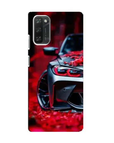 Чохол для Blackview A100 з картинкою «Спортивна BMW та квіти»