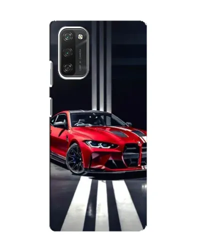 Чохол для Blackview A100 з картинкою «Червона BMW на дорозі»