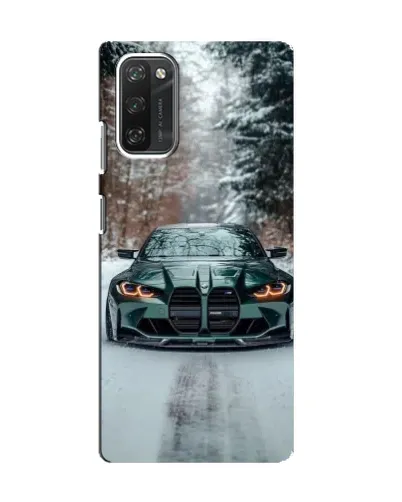 Чохол для Blackview A100 з картинкою «BMW у зимовому лісі»