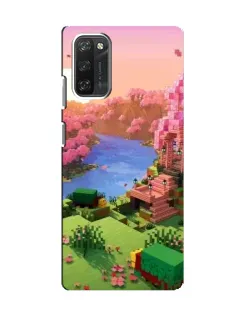 Чохол для Blackview A100 з картинкою «Рожеве дерево Minecraft»