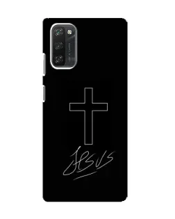 Чехол для Blackview A100 с картинкой «Графический крест Jesus» Чехол для Blackview A100 с картинкой «Графический крест Jesus»