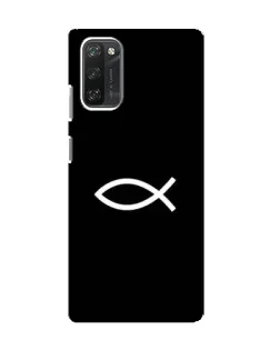 Чехол для Blackview A100 с картинкой «Символ рыбы Jesus» Чехол для Blackview A100 с картинкой «Символ рыбы Jesus»