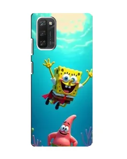 Чехол для Blackview A100 с картинкой «Спанч Боб под водой»