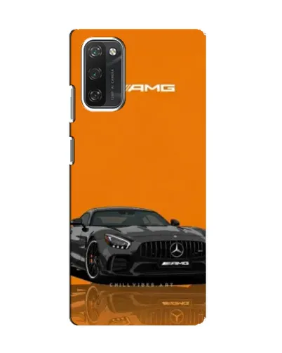Чохол для Blackview A100 з картинкою «Помаранчевий Mercedes AMG»