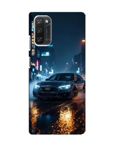 Чохол для Blackview A100 з картинкою «Нічне місто та Audi»