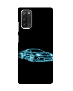 Чохол для Blackview A100 з картинкою «Неоновий контур Lamborghini»
