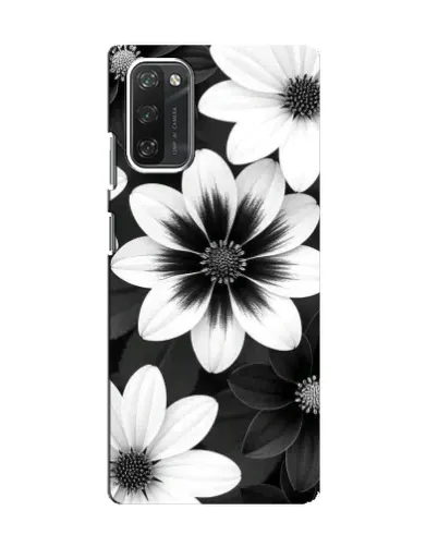 Чохол для Blackview A100 з картинкою «Монохромні айстри»