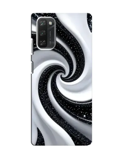Чохол для Blackview A100 з картинкою «Чорно-біла спіраль»