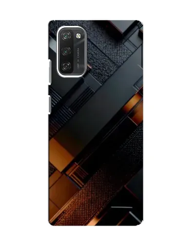 Чохол для Blackview A100 з картинкою «Чорні геометричні блоки»