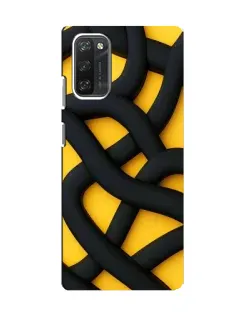 Чохол для Blackview A100 з картинкою «Чорне жовте переплетення»