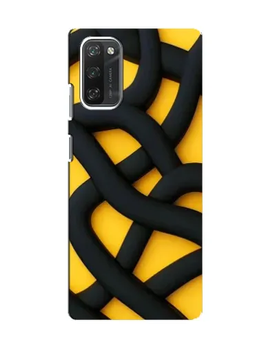 Чохол для Blackview A100 з картинкою «Чорне жовте переплетення»