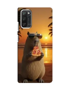 Чохол для Blackview A100 з картинкою «Капібара з піцою»