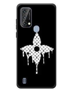 Чехол для Blackview A50 с картинкой «Цветочная монограмма»