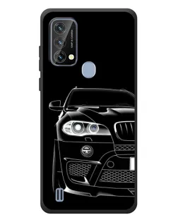 Чехол для Blackview A50 с картинкой «Темный силуэт BMW»