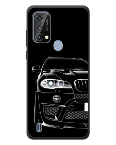 Чехол для Blackview A50 с картинкой «Темный силуэт BMW»