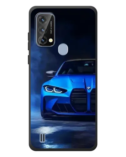 Чехол для Blackview A50 с картинкой «Голубая BMW M4»