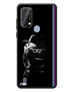 Чехол для Blackview A50 с картинкой «Силуэт BMW в темноте»