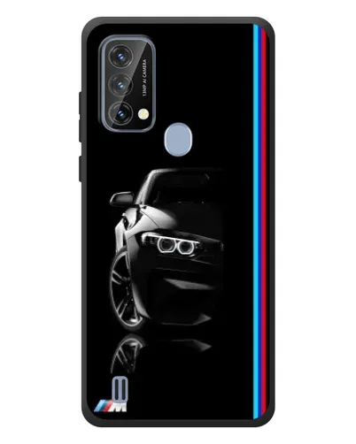 Чехол для Blackview A50 с картинкой «Силуэт BMW в темноте»