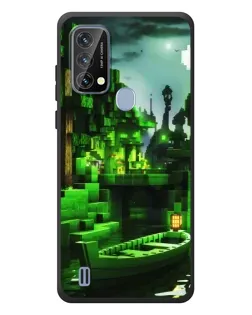 Чохол для Blackview A50 з картинкою «Minecraft лісовий пейзаж»