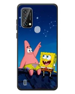 Чехол для Blackview A50 с картинкой «Губка Боб и Патрик ночью» Чехол для Blackview A50 с картинкой «Губка Боб и Патрик ночью»