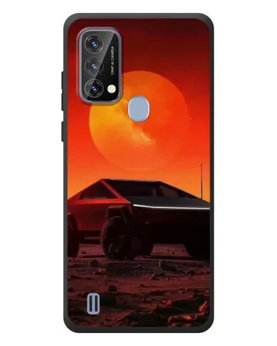 Чехол для Blackview A50 с картинкой «Cybertruck на Марсе»