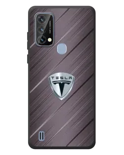 Чехол для Blackview A50 с картинкой «Металлическая текстура Tesla»