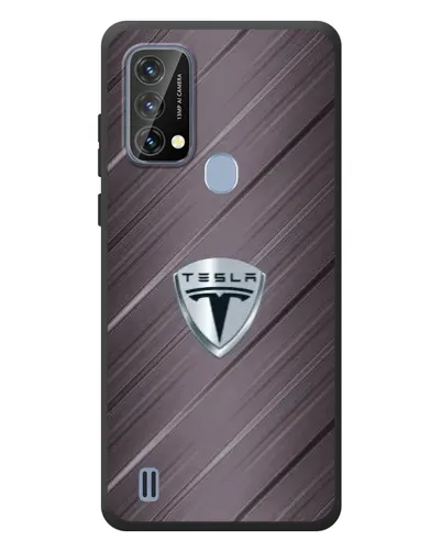 Чехол для Blackview A50 с картинкой «Металлическая текстура Tesla»