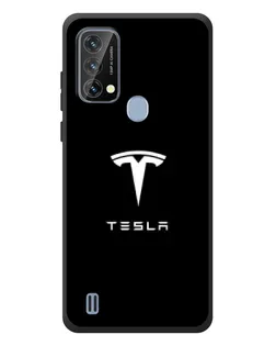 Чехол для Blackview A50 с картинкой «Tesla White Logo»