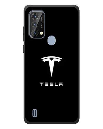 Чехол для Blackview A50 с картинкой «Tesla White Logo»