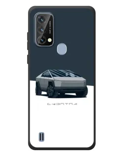 Чехол для Blackview A50 с картинкой «Серебристый Cybertruck Tesla»