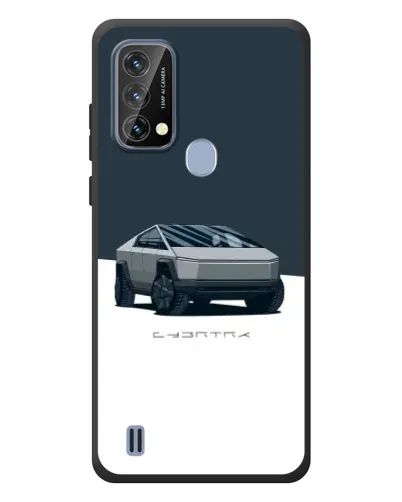 Чехол для Blackview A50 с картинкой «Серебристый Cybertruck Tesla»