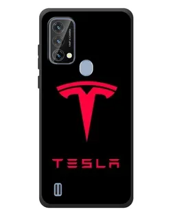 Чехол для Blackview A50 с картинкой «Tesla Red Logo»