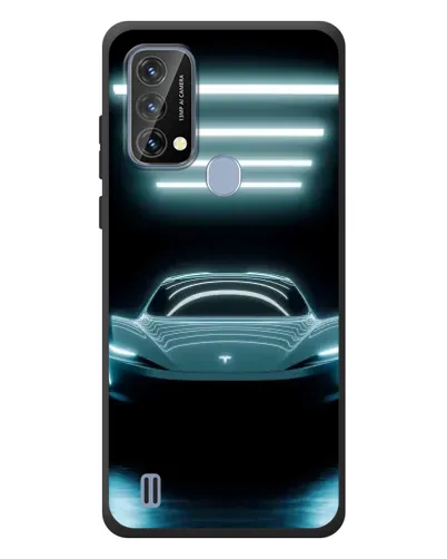Чехол для Blackview A50 с картинкой «Tesla в неоне»