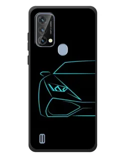 Чохол для Blackview A50 з картинкою «Блакитний силует Lamborghini» Чохол для Blackview A50 з картинкою «Блакитний силует Lamborghini»