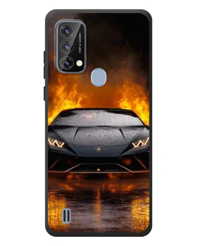Чохол для Blackview A50 з картинкою «Lamborghini у вогні»