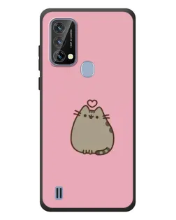 Чехол для Blackview A50 с картинкой «Pusheen сердце»