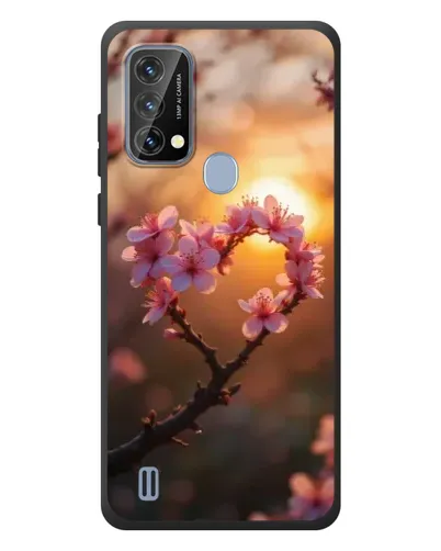 Чохол для Blackview A50 з картинкою «Рожевий цвіт сердечко на тлі заходу» Чохол для Blackview A50 з картинкою «Рожевий цвіт сердечко на тлі заходу»